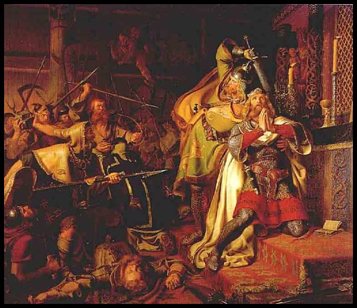 Martyrdom of St. Canute, King of Denmark