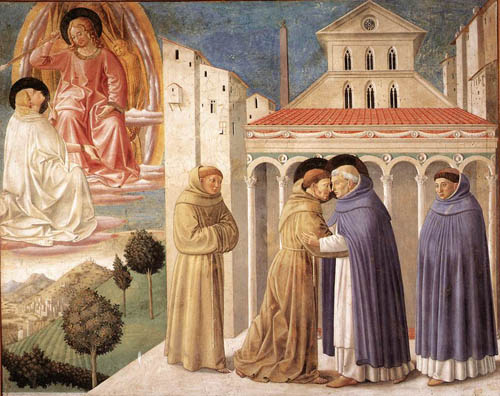 St. Francis meets St. Dominic